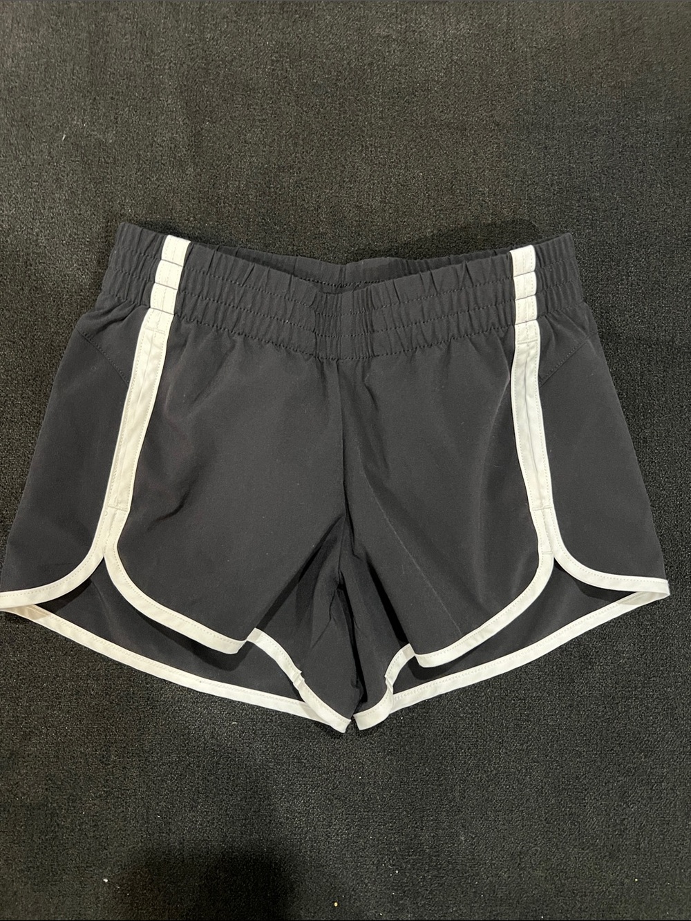 all in motion Black Shorts with White Trim